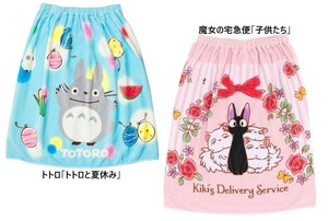 スタジオジブリ 60丈巻きタオル ラップタオル 巻きタオル 60丈 夏 バスタオル トトロ 魔女の宅急便