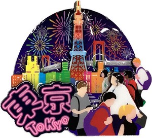 【木製マグネット】東京ナイト