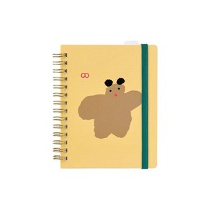 【キングジム】  HITOTOKI NOTE  パスポートサイズ リングノートタイプ   ヌイグルミ