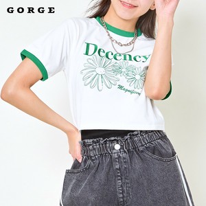 配色フラワータンタケTシャツ