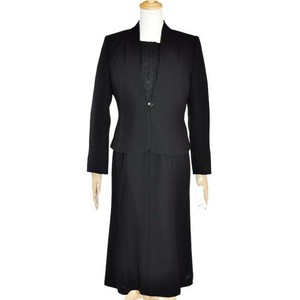 ブラックフォーマル アンサンブル 礼服 葬儀 葬式 法事 法要 礼装 冠婚葬祭 ジャケット ワンピース AS