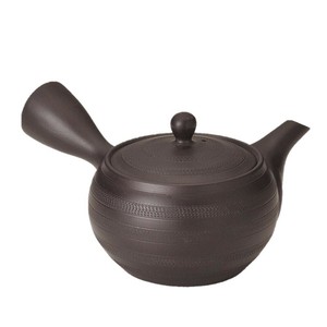 陶聖黒ツバ丸ルレット急須 Y525