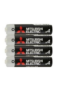 三菱 黒マンガン乾電池単4(4本入)R03UD/4S 36-359