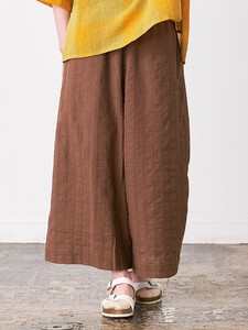 【予約販売】ワイドパンツ　綿ガーゼドビー3色 M L LL 3L 《大きいサイズ》【6月入荷予定】