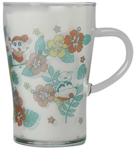 Drinkware Flower Crayon Shin-chan Heat Resistant Glass