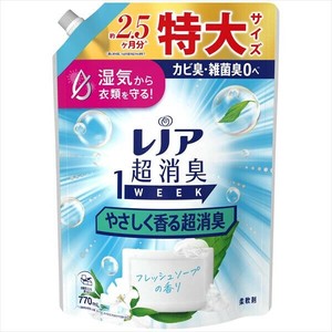 レノア超消臭1weekやさしく香る超消臭フレッシュソープの香りつめかえ用特大サイズ