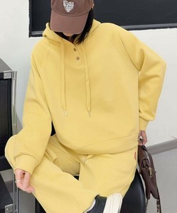 ボタンパーカー レディース フード 春 秋 トップス トレンド シンプル