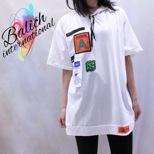 【Tシャツ】パッチグラフィック・ストリートパーカTシャツ