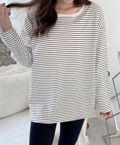 ボーダー長袖Tシャツ レディース ロンT 春 秋 トップス ボーダー