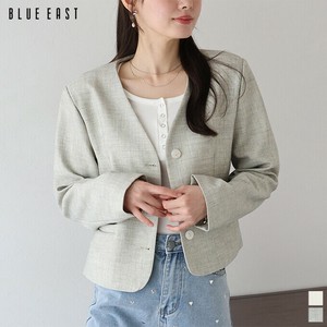 Jacket Collarless V-Neck Short Length [2025 NEW]