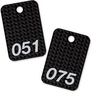 オープン工業 スチロール番号札 51〜75 黒 BF-82-BK