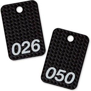 オープン工業 スチロール番号札 26〜50 黒 BF-81-BK