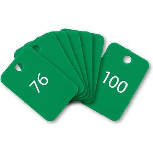 オープン工業 スチロール番号札 76〜100 緑 BF-57-GN