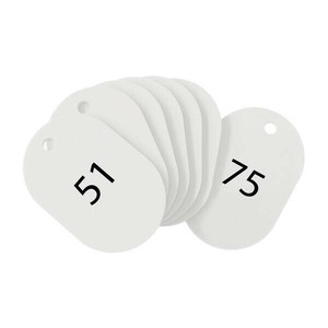 オープン工業 スチロール番号札 大 51〜75 白 BF-52-WH