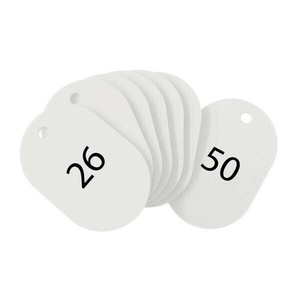 オープン工業 スチロール番号札 大 26〜50 白 BF-51-WH