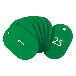 オープン工業 スチロール番号札 大 1〜25 緑 BF-50-GN