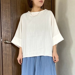 即納【2025新作】ワイドシンプルプルオーバー　半袖　トップス　ゆったり　涼しい　春　夏