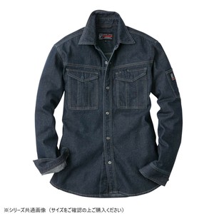 イーブンリバー スタンダードシャツ インディゴブルー(30) サイズ:5L SR-4006D