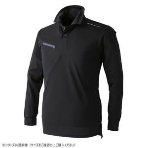 イーブンリバー ドライシールポロシャツ(長袖) ブラック(05) サイズ:S NX406