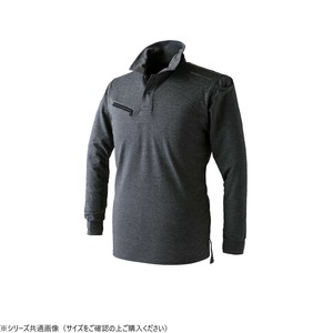 イーブンリバー ドライシールポロシャツ(長袖) チャコール(12) サイズ:LL NX406