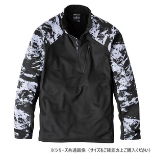 イーブンリバー ドライリテンションハーフジップ ブラック(05) サイズ:L ME206