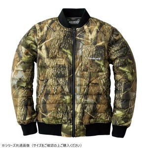 イーブンリバー ファイバーダウンフライトジャケット ツリーカモフラージュ(35) サイズ:3L R129