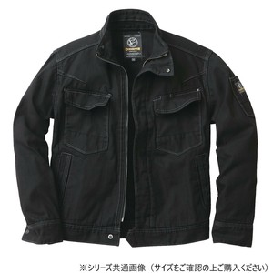 イーブンリバー フィッシャーストライプブルゾン ブラック(05) サイズ:L US-1107