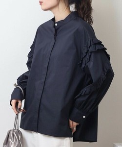 Button Shirt/Blouse Collarless