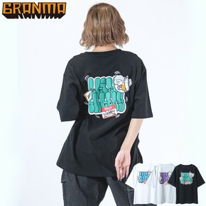 【25SS新作】GRANMA 20/-天竺 発泡バブルロゴ 半袖T-shirt