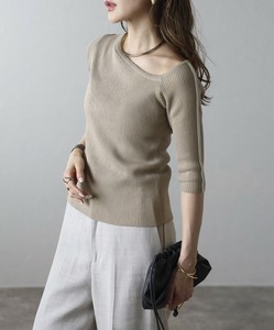 Pre-order Sweater/Knitwear Asymmetrical Brown charcoal