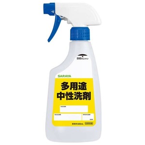 サラヤ スプレー空ボトル 多用途中性洗剤用 500mL(12本入) 53086