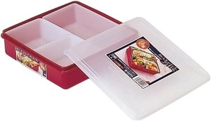 花御膳 保存容器 No.6 レッド サンコープラスチック