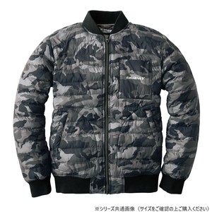 イーブンリバー ファイバーダウンフライトジャケット カモフラグレー(45) サイズ:M R129