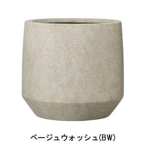 グリーンポット 植木鉢 ベルベット ラウンド ベージュウォッシュ 31cm AN-BR3128BW