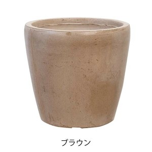 グリーンポット 植木鉢 ファントム ラウンド ブラウン 35cm GA-2035BR