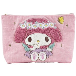 アニバーサリー【マイメロディ・クロミ】サガラ刺繍フラットポーチ