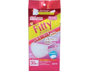 フィッティ シルキータッチ耳ゴムふわり やや小さめサイズ ピンク 30枚入 431998 M0674