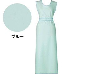 ブルー 入浴介助用エプロン フリー 100-34 ブルー 321295 S0715