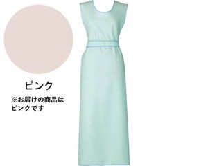 ブルー 入浴介助用エプロン フリー 100-35 ピンク 321296 S0715