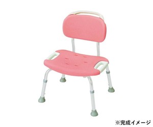 やわらかシャワーチェア 背付ワイド 49341 ピンク 204595 S0197