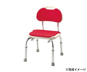 安寿 シャワーベンチ CPE-N 背付 536-302 レッド 220031 S0300
