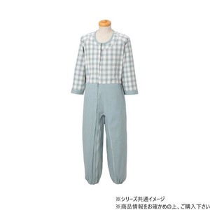 制菌介護用つなぎ(フルオープン型) LL グリーン 322821 U0538
