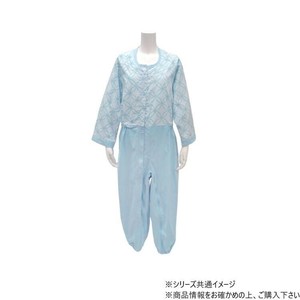 制菌介護用つなぎ(フルオープン型) M ブルー 412612 U0538