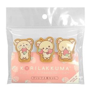 リラックマ クリップ3個セット(いちごないちにち　コリラックマ) RK684K