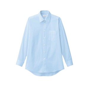 ボンマックス FB5040M メンズレギュラーカラー長袖シャツ サックス (7) サイズ:4L FACEMIX