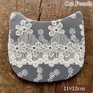 【新商品】ﾚｰｽ雑貨◆ﾒｰｶｰ直送WK◆キャンディッド キャットポーチ