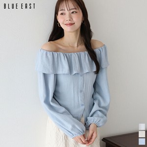 Button Shirt/Blouse Off-The-Shoulder 2-way Blouse [2025 NEW]