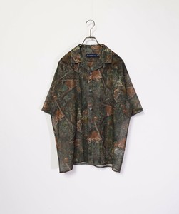 Button Shirt Patterned Short Sleeve Shirt