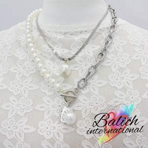 【雑貨 アクセサリー】クラシックミックス・パールネックレス