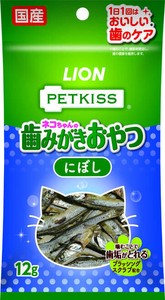 PETKISS　FOR CAT　オーラルケア　ネコちゃんの歯みがきおやつ　にぼし 12g
